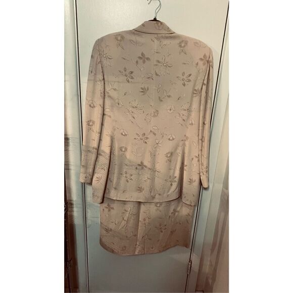 Kina Fernandez Beige FLoral 2 Piece Floral Dress & Blazer Size XL - Picture 7 of 12